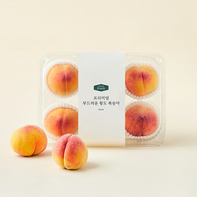 프리미엄 부드러운 황도 복숭아 4~5입, 1kg, 1개