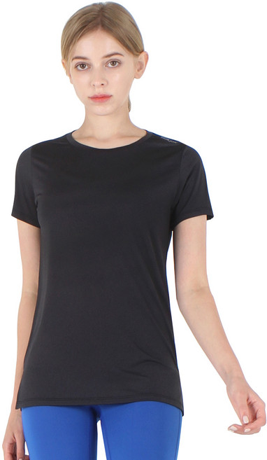 녹족 여성용 엠버 요가 필라테스 반팔 티셔츠