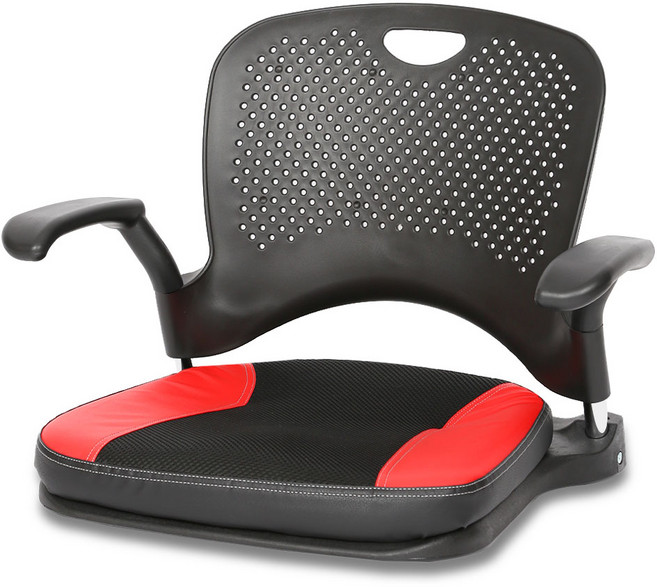 체어포커스 지니 좌식의자 팔걸이형 GN103, 콤비레드