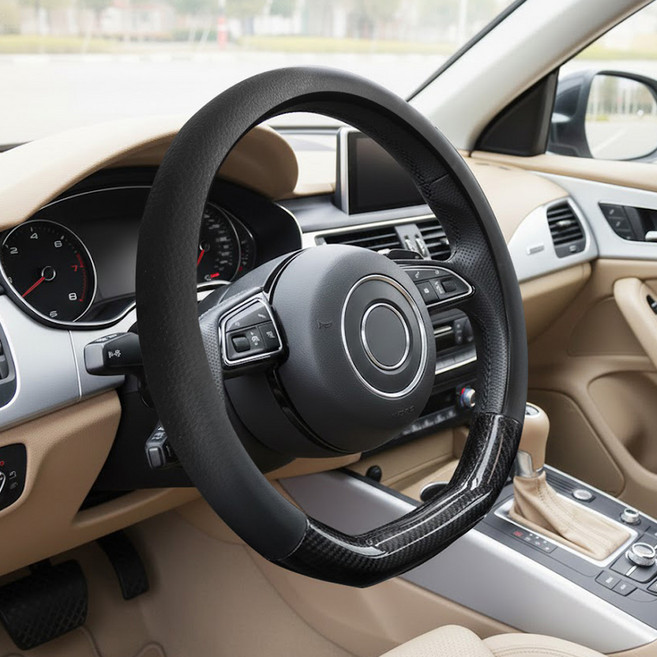 블랙스미스에어펌프 실리콘 논슬립 D컷 전차종 미끄럼방지 핸들커버, 블랙