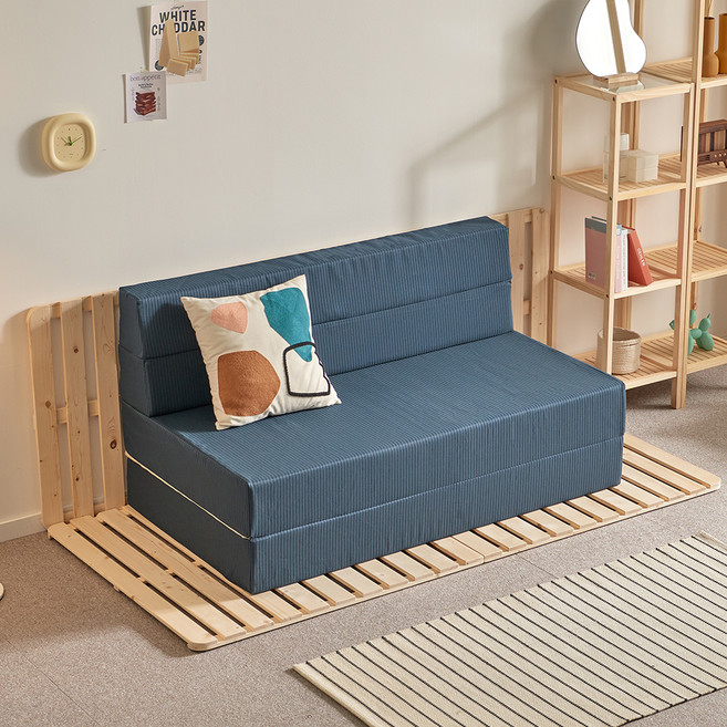 세인트블랑 4단 AIR라텍스폼 접이식 매트리스 소파베드 + 보관가방 고객직접설치