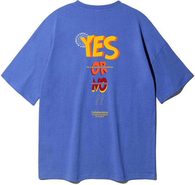 앨빈클로 빅사이즈 YES or NO 오버핏 반팔티 BE54724