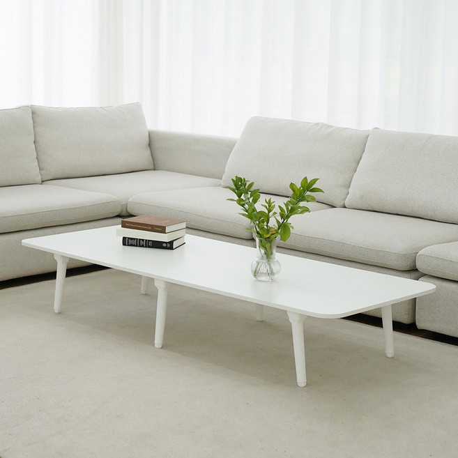 LPM6단높이조절라운드8~10인용대형테이블고객직접설치, 스노우 화이트