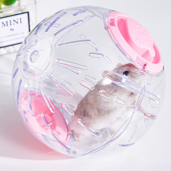 스몰펫 햄스터 헬스볼 18cm, 핑크, 1개