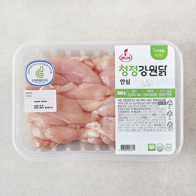 마니커 무항생제 인증 청정강원닭 안심 (냉장), 1개, 600g