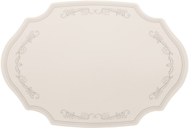 디아르 플래티넘 실리콘 식탁매트 아마빌레, 오트밀베이지, 1개, 44 x 30 x 0.15 cm