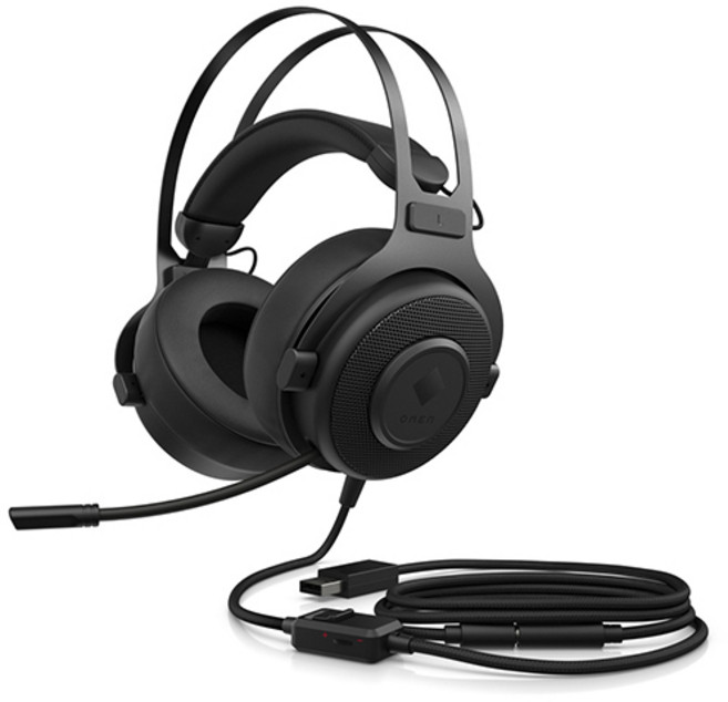 오멘 블래스트 게이밍 유선헤드셋, Black, 1A858AA