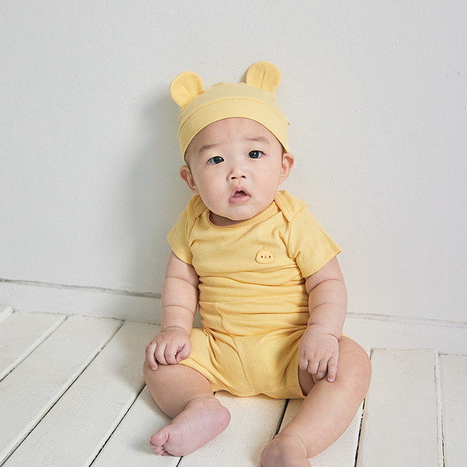 베이비앤아이 유아용 골지 모달 실내복 상하의 세트 아리