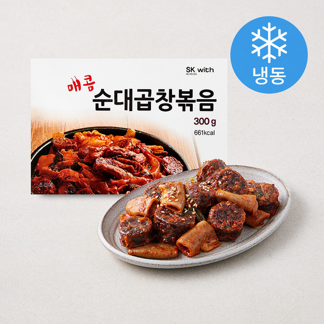 매콤 순대곱창볶음 (냉동), 300g, 1개
