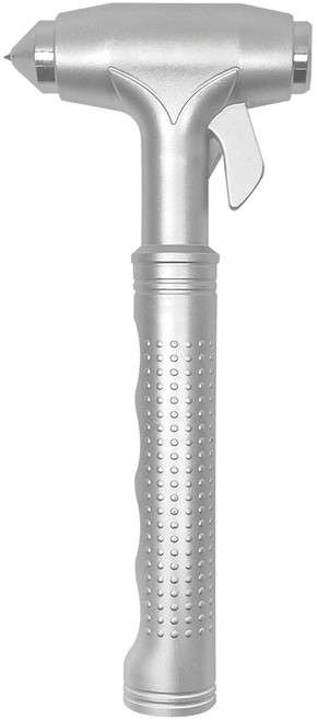 월드크린 차량용 비상 탈출 망치, 1개, 라이트 실버