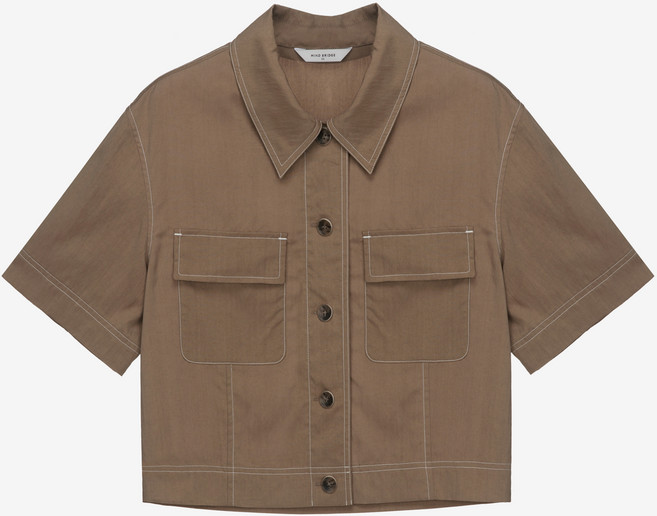 마인드브릿지 여성용 스티치 아우터형 셔츠 MYWS3230