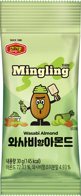 머거본 와사비향 아몬드, 30g, 1개