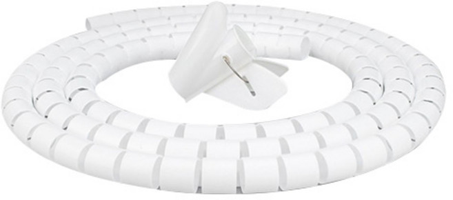 일상잡화 매직 전선 커버 2m, 1개, 화이트