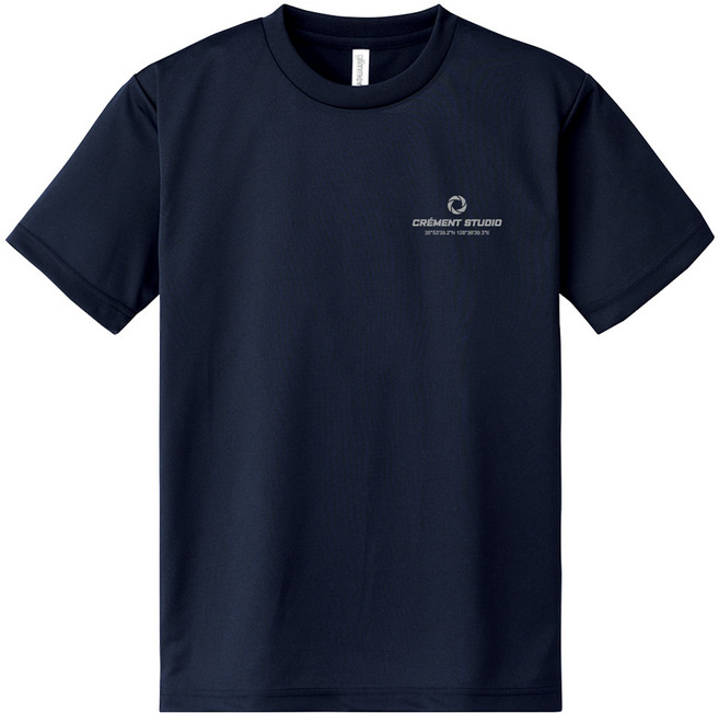 urbantee 中性款logo印花涼感短袖T恤, 海軍藍