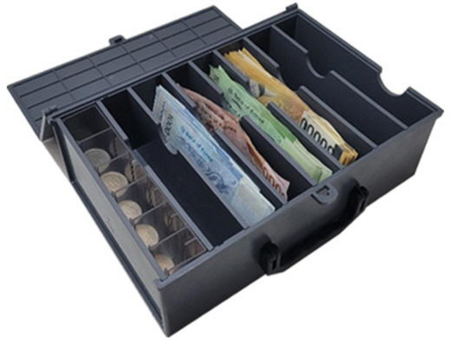 휴대용 현금보관함, 그레이, 1개