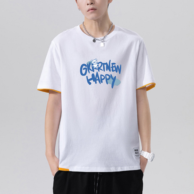 남성용 알럽홈 페이크 투피스 반팔티 01