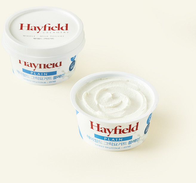 헤이필드 그릭요거트 플레인, 100g, 2개