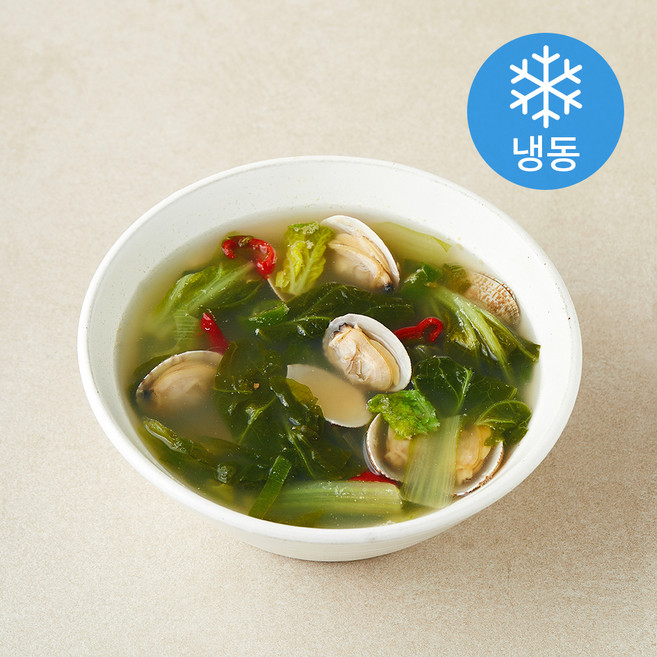 온해온 바지락 얼갈이 된장국 (냉동), 130g, 2개