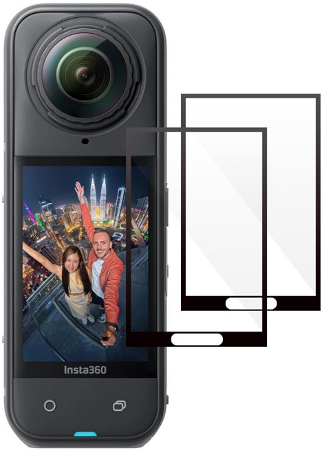 스페이스쉴드 인스타360 X5 호환 아머 플렉스 스크린 보호 필름 2매입, 1세트