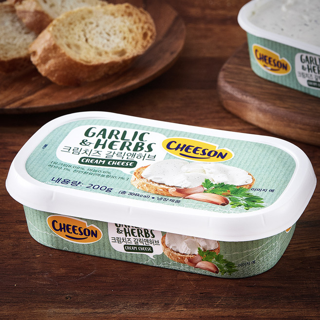 ENTREPINARES 크림치즈 갈릭 앤 허브, 200g, 1개입, 1개
