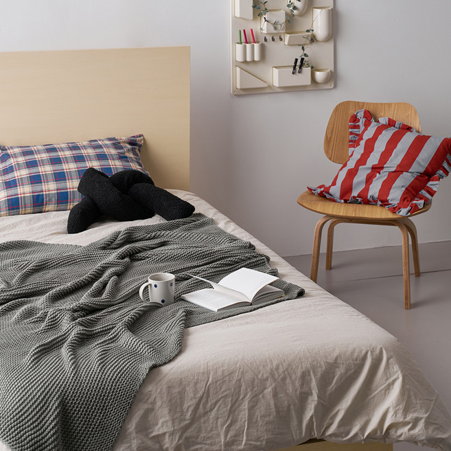 웰퍼니쳐 스테론 컴팩트 헤드형 침대프레임 단품 방문설치, 우드