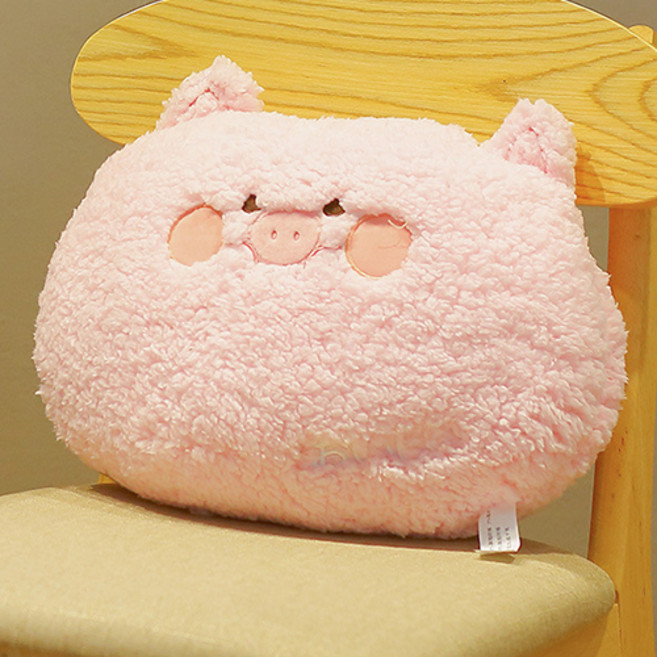 폼폼이 꼬옥 안고 싶은 포근포근 애니멀 동물 머리 쿠션, 돼지