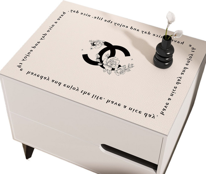 하미룸 모던 방수 방유 식탁보 테이블 보호매트, 화이트, 1개, 40 x 50 cm