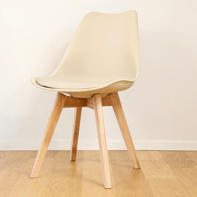 일상도구 인테리어 에펠 카페 식탁 의자, 베이지, 1개