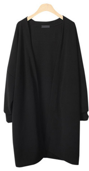 티탁 여성용 빅사이즈 데일리 오픈형 가오리핏 얼데이 퍼프 가디건