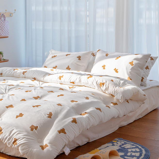 yesbedding 柔軟寢具鋪棉被, 白色