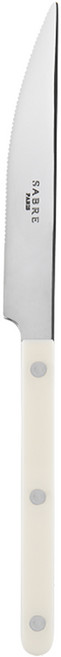 사브르 비스트로 샤이니 솔리드 디너 나이프, 아이보리, 1개