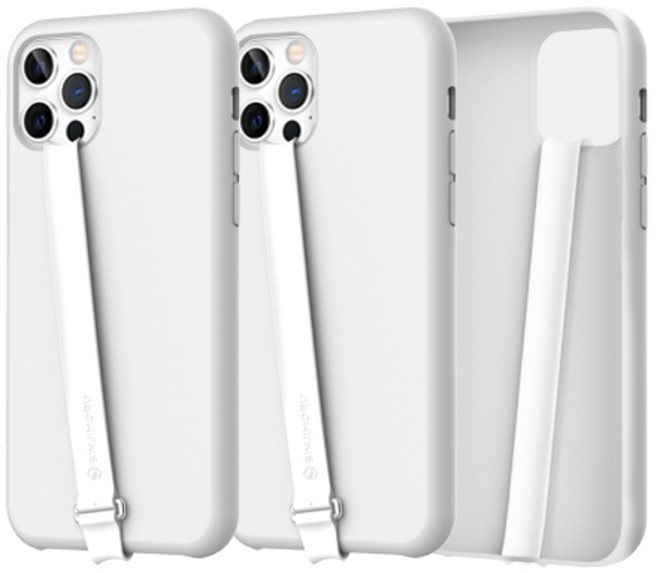 신지모루 3세대 클립형 실리콘 휴대폰 핑거스트랩 210, 3개, 화이트