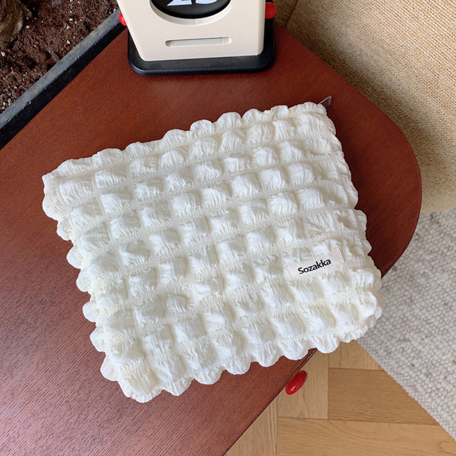 위더스욕실용품 라이트무드 퀼팅 빅사이즈 다용도 화장품 파우치