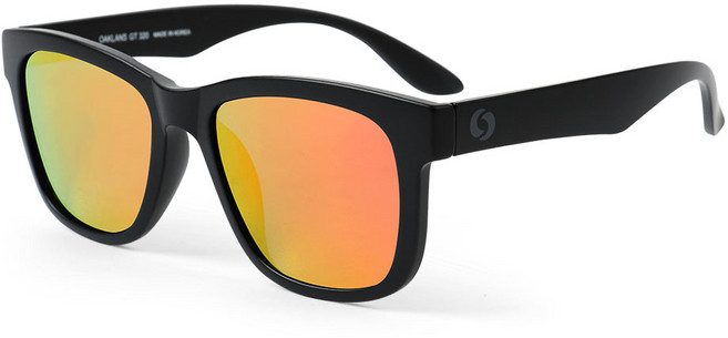 오클랜즈 국산 선글라스 S320, S320 C3 무광블랙/레드미러, 1개