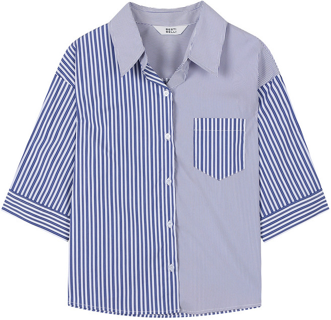 베스띠벨리 스트라이프 7부 셔츠 BIBAF7410