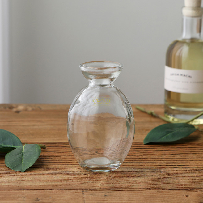 글라스코 조약돌 유리화병 SH6510C, 투명