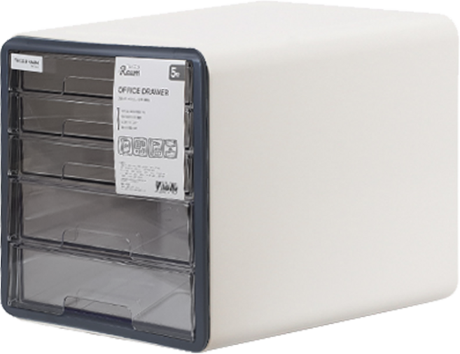 투코비 라움 데스크 서류함, 딥그레이, 5단