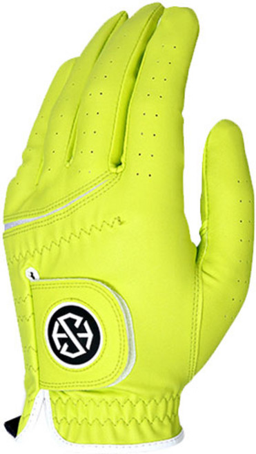 세븐힐스 남성용 아이리스 컬러 골프장갑 왼손용, 옐로우, 1개