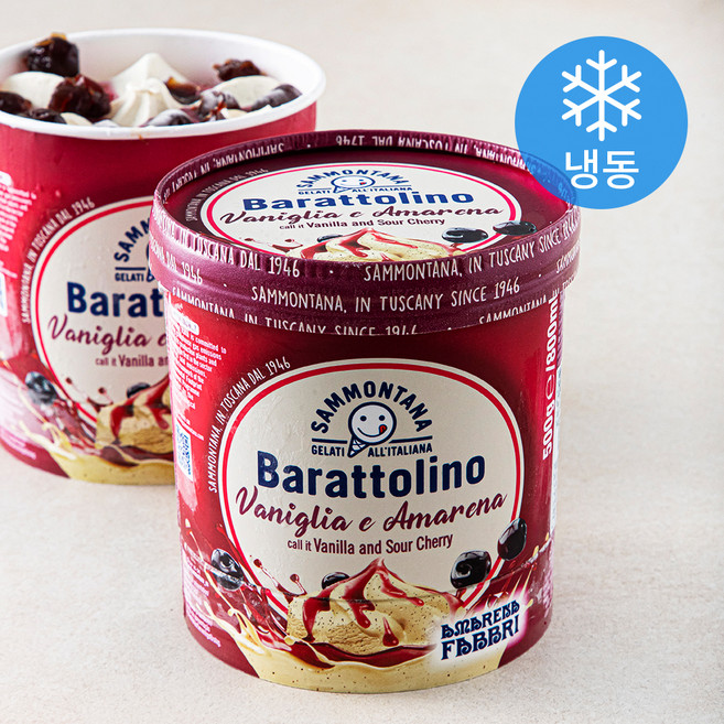 사몬타나 바라톨리노 바닐라 앤 아마레나 체리 (냉동), 800ml, 1개입, 1개