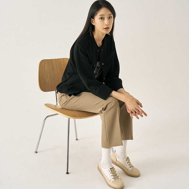 지센 여성용 모스크램 가디건 자켓 LFJKN801