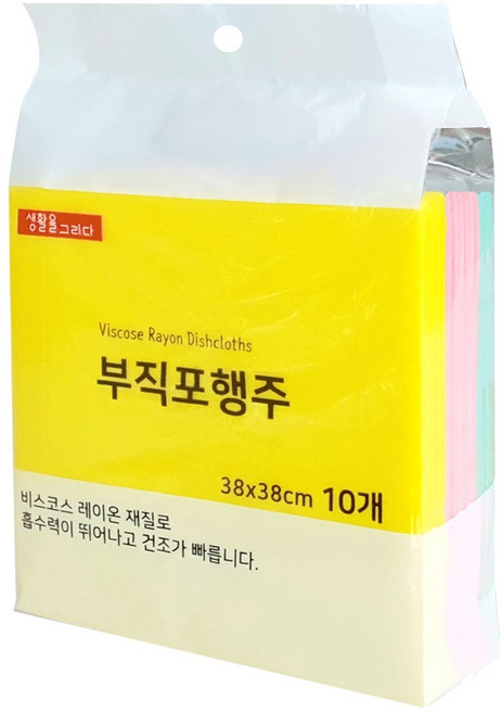 생활을그리다 부직포 행주 10p, 1개