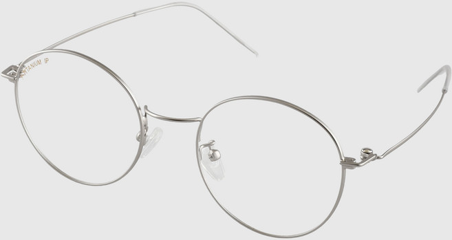 NUELEMEN 圓形纖細IP β鈦情侶時尚雙色鏡腳眼鏡框