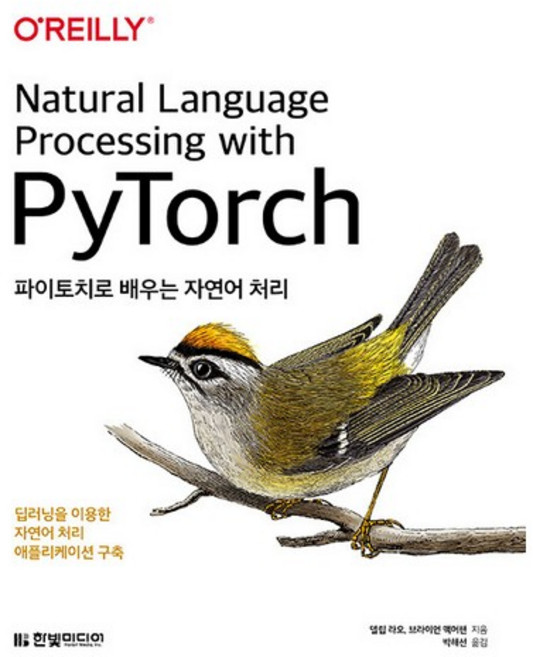파이토치로 배우는 자연어 처리:딥러닝을 이용한 자연어 처리 애플리케이션 구축, 한빛미디어