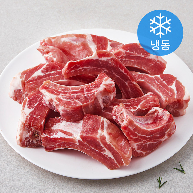 MAUM 스페인산 돼지 등갈비 로인립 갈비찜용 (냉동), 1kg, 1개