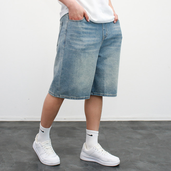 콘피아르 남성용 편안한 허리밴딩 청반바지 TC10216