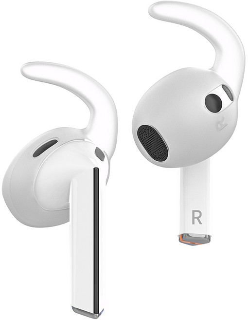 스페이스쉴드 갤럭시 버즈3 유닛 분실방지 스탠다드 실리콘 이어 후크 숏타입 양쪽 세트, 투명, 1세트