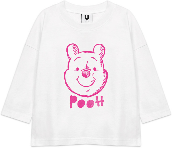 골든래빗 아동용 D 드로잉 푸우 긴팔 티셔츠