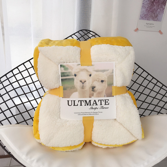 다루미 마카롱 양털 담요 캠핑 블랭킷