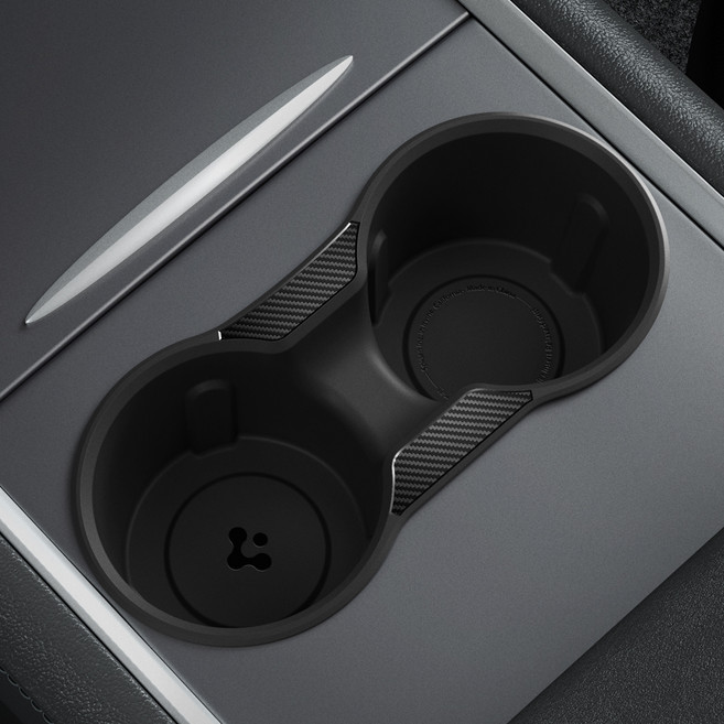 슈피겐 테슬라 모델Y 모델3 센터 콘솔 차량용 컵홀더 거치대 TO211 ACP07107, 1개, 블랙