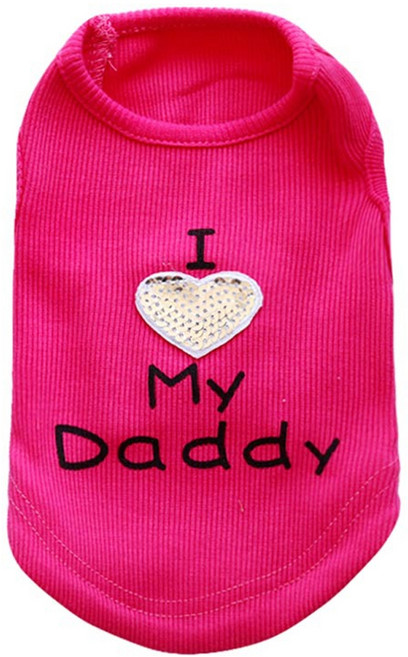 반려동물 아티펫 심플 입체 하트 조끼, 대디 로즈레드, 1개